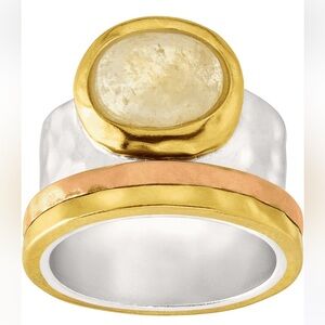 Silpada Metal Mix Silver, Brass, and Copper Ring